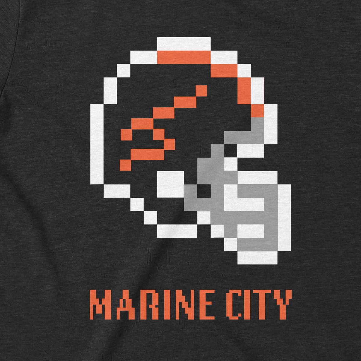 Marine City Football 8 Bit - T-shirt