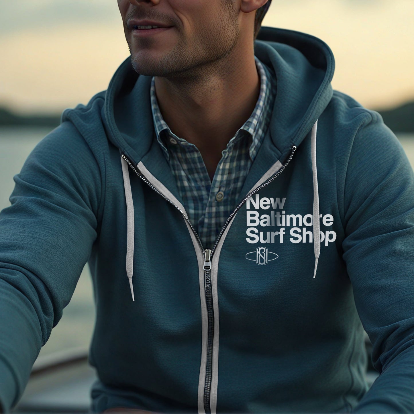 NB Surf Shop Dusk Zip Hoodie