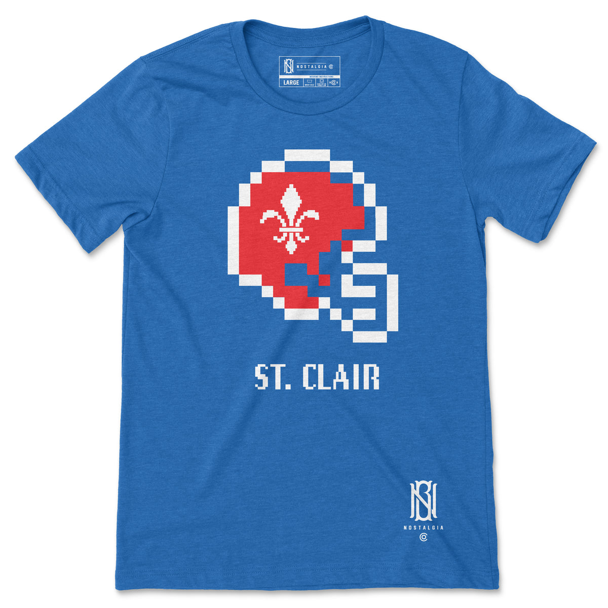 St. Clair Football 8 Bit - T-shirt