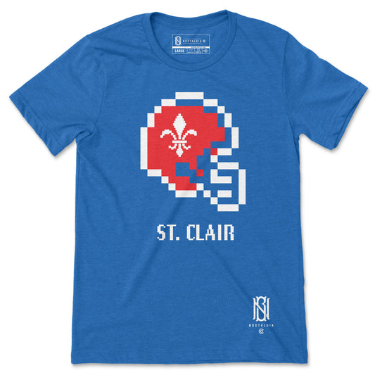 St. Clair Football 8 Bit - T-shirt