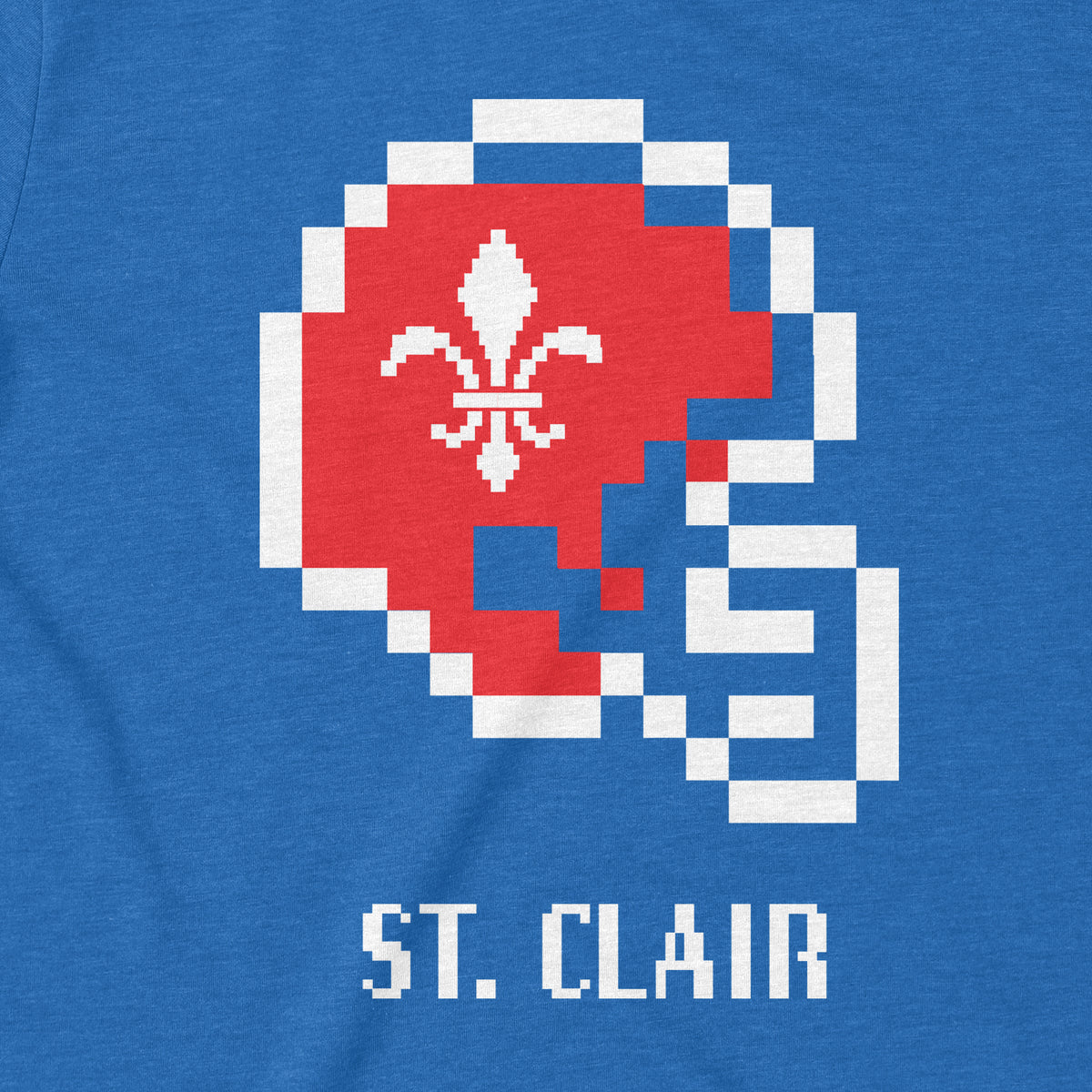 St. Clair Football 8 Bit - T-shirt
