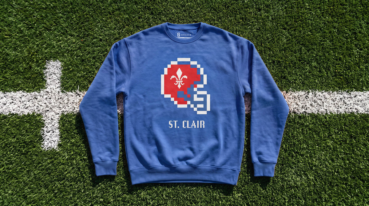 St. Clair Football 8 Bit - Sweatshirt